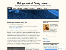Tablet Screenshot of beingmusicalbeinghuman.com